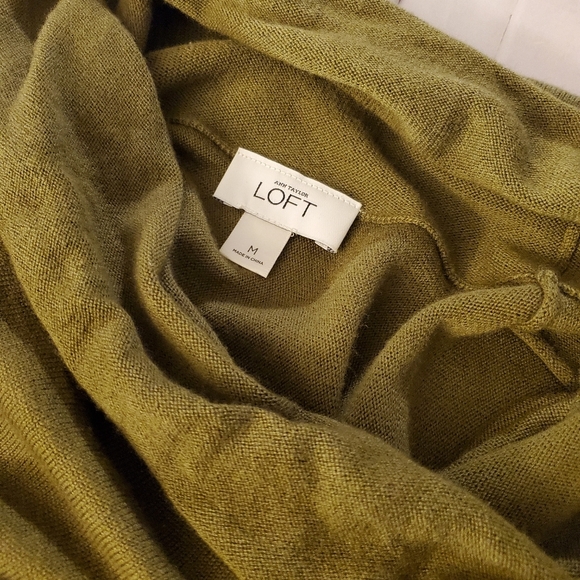 Loft Green Cowl Neck Tunic Sweater - Picture 3 of 5